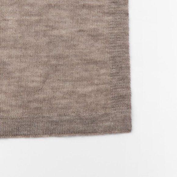 NWT TAUPE BROWN 100% WOOL SCARF - Picture 5 of 6